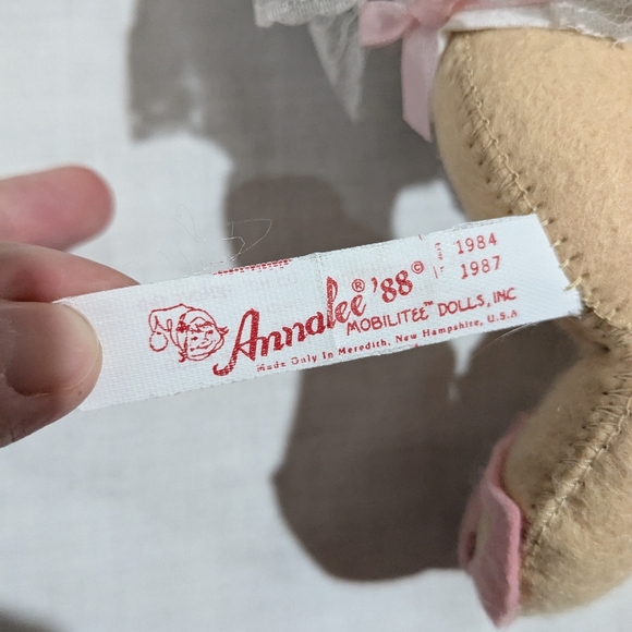 Annalee Easter Bunny Rabbit couple Dolls VTG 1988 Mobilitee - Picture 14 of 16